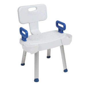Silla de Baño con respaldo rebatible REFORZADA