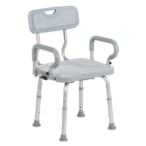 Silla de ducha Giratoria 360° con apoyabrazos rebatibles