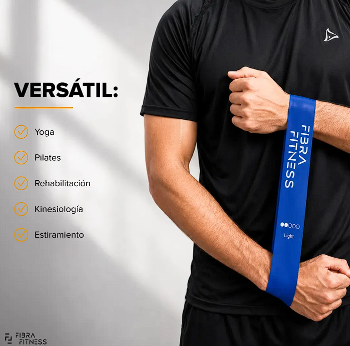 Bandas Elasticas Circulares Kit x5 Fibra Fitness - Image 4