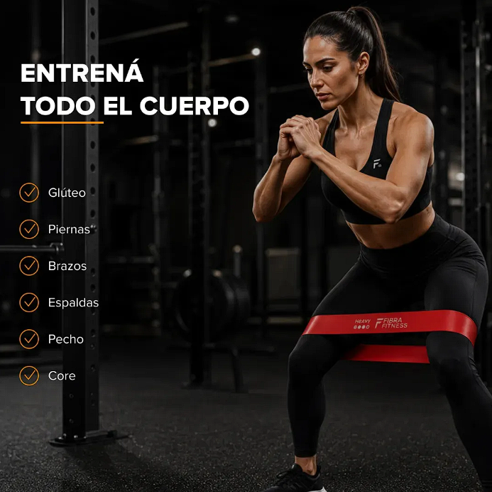 Bandas Elasticas Circulares Kit x5 Fibra Fitness - Image 6